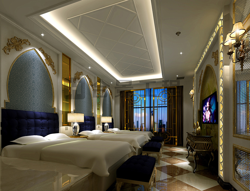 藍渤灣國際美容美發(fā)中心裝修效果圖