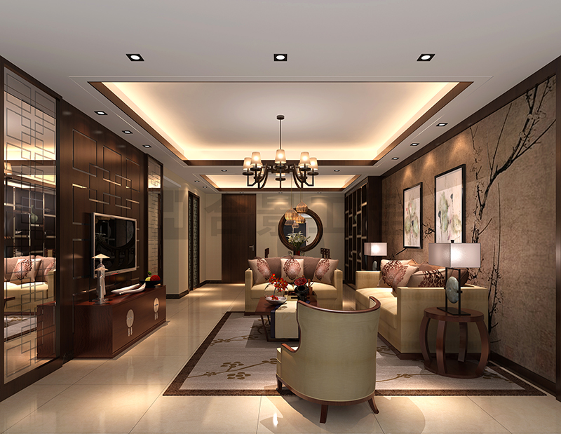 碧水藍天樣板房裝修效果圖